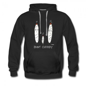 Men's Joint Custody Cartoon Hoodie