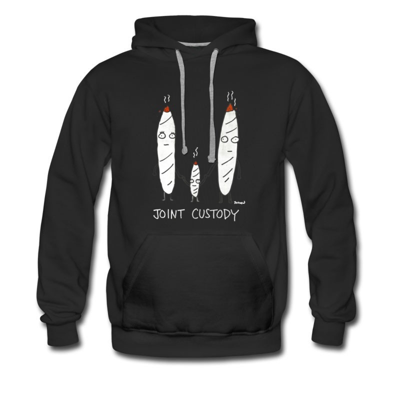 Men's Joint Custody Cartoon Hoodie