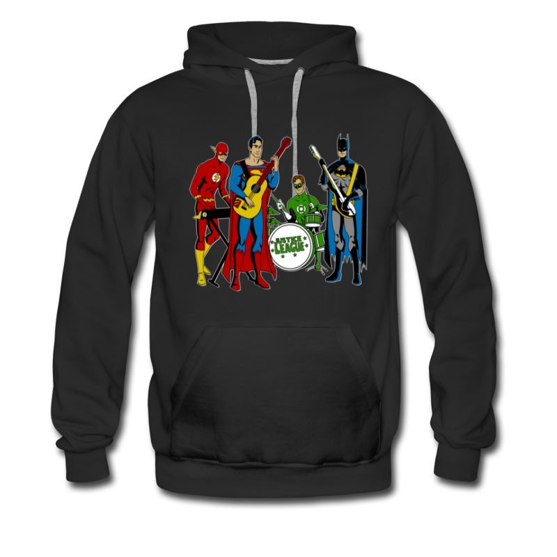 Men's Justice League Rock Band Hoodie