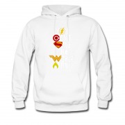 Men's Justice League You Can't Save The World Alone Awesome Logo Hoodie