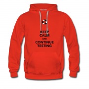 Men's Keep Calm And Continue Testing Hoodie