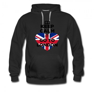 Men's Keep Calm And Go To London Uk Hoodie