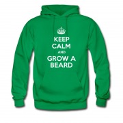 Men's Keep Calm And Grow A Beard Hoodie