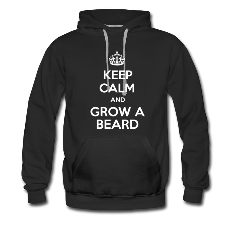 Men's Keep Calm And Grow A Beard Hoodie