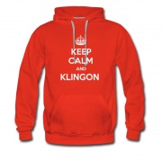 Men's Keep Calm And Klingon Hoodie