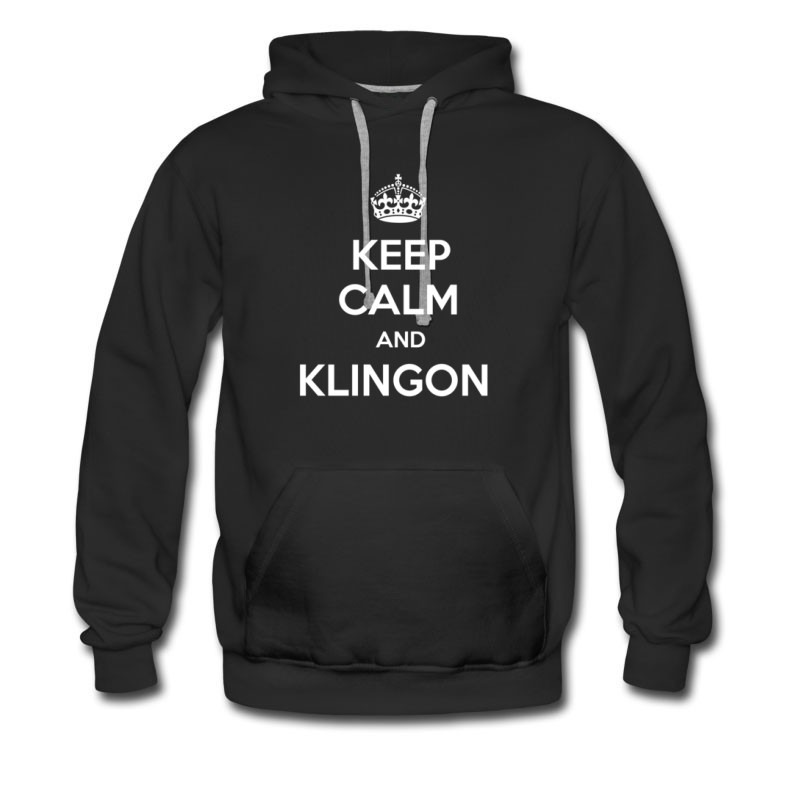 Men's Keep Calm And Klingon Hoodie