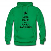 Men's Keep Calm And Kungfu Style Ra-ra Rasputin Hoodie