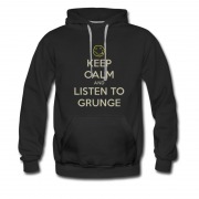 Men's Keep Calm And Listen To Grunge Music Apron Hoodie