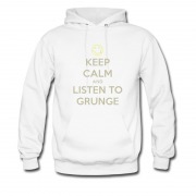 Men's Keep Calm And Listen To Grunge Music Apron Hoodie