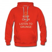 Men's Keep Calm And Listen To Grunge Music Apron Hoodie