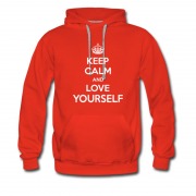 Men's Keep Calm And Love Your Self Hoodie
