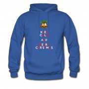 Men's Keep Calm And Merry Christmas Santa Bell Hoodie