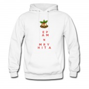 Men's Keep Calm And Merry Christmas Santa Bell Hoodie