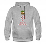 Men's Keep Calm And Merry Christmas Santa Bell Hoodie