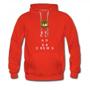 Men's Keep Calm And Merry Christmas Santa Bell Hoodie