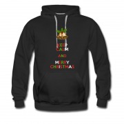 Men's Keep Calm And Merry Chritmas Bell Logo Hoodie