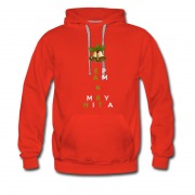 Men's Keep Calm And Merry Chritmas Bell Logo Hoodie