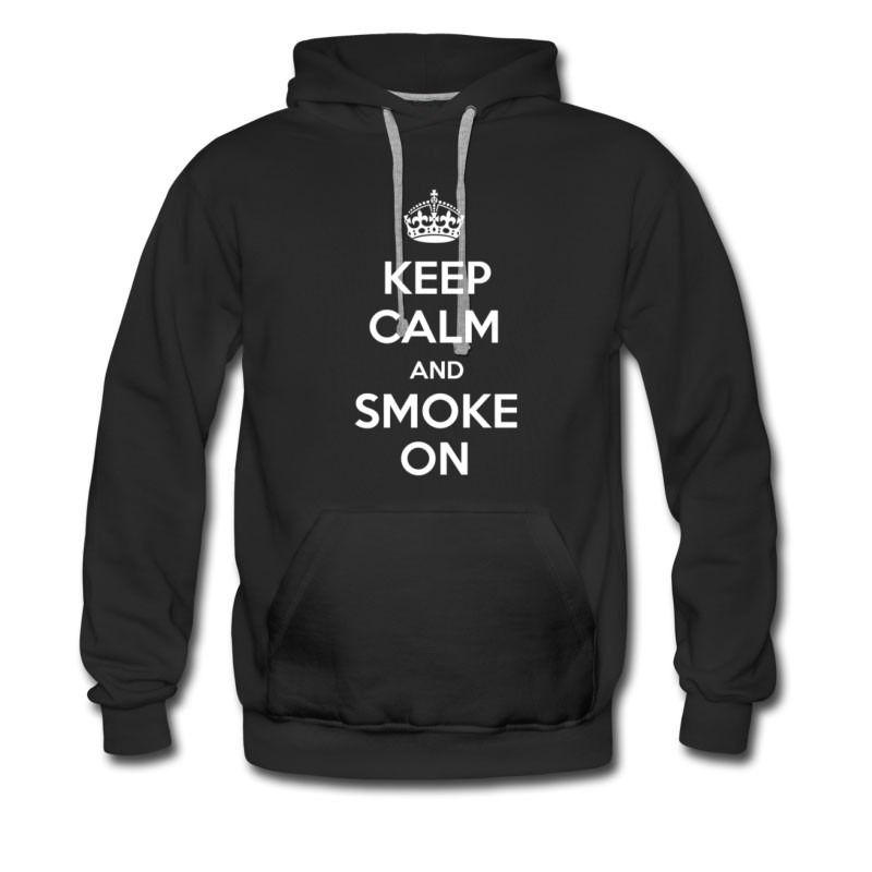Men's Keep Calm And Smoke On Hoodie