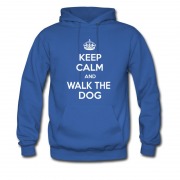 Men's Keep Calm And Walk The Dog Hoodie