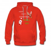 Men's Keep Calm Christmas Still On Hoodie