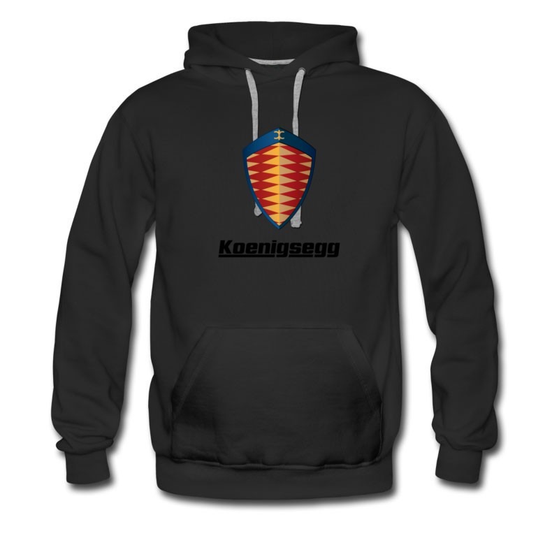 Men's Koenigsegg Hot Logo Design Hoodie