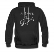 Men's Kurt Cobain Style Flipper Fish Hoodie