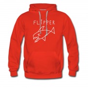 Men's Kurt Cobain Style Flipper Fish Hoodie