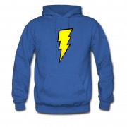 Men's Lightning Bolt Iron On Hoodie
