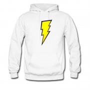 Men's Lightning Bolt Iron On Hoodie