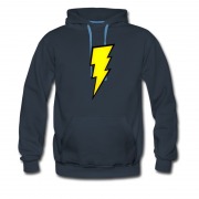Men's Lightning Bolt Iron On Hoodie