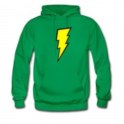 Men's Lightning Bolt Iron On Hoodie