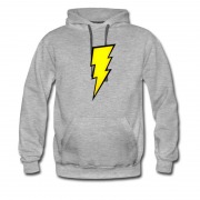 Men's Lightning Bolt Iron On Hoodie
