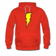Men's Lightning Bolt Iron On Hoodie