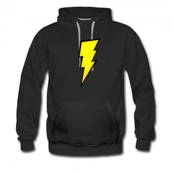 Men's Lightning Bolt Iron On Hoodie