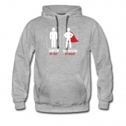 Men's Lowyer A Day Superhero At Night Hoodie