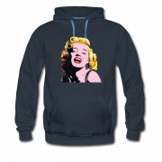 Men's Marilyn Monrooe Cartoon Retro Model Hoodie