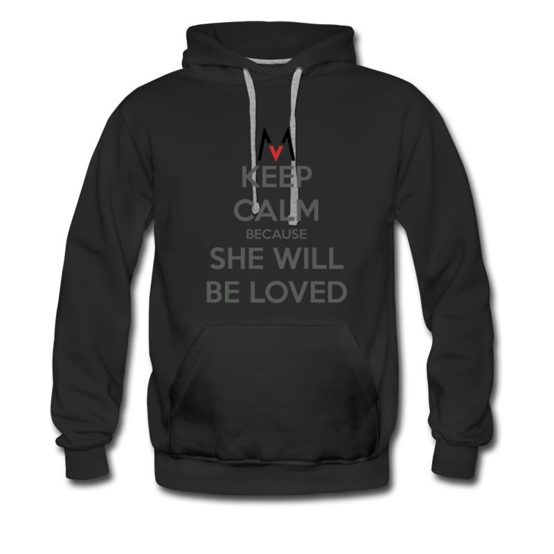 Men's Marron Five She Will Be Love Keep Calm Hoodie