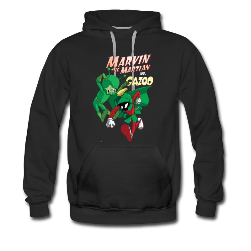 Men's Marvin The Martian Vs Gazoo Flientstone Hoodie
