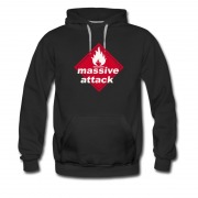 Men's Massive Attack Trip Hop 3d Logo Hoodie