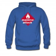 Men's Massive Attack Trip Hop 3d Logo Hoodie