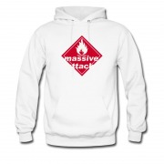 Men's Massive Attack Trip Hop 3d Logo Hoodie