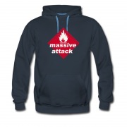 Men's Massive Attack Trip Hop 3d Logo Hoodie