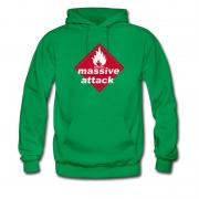 Men's Massive Attack Trip Hop 3d Logo Hoodie