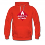 Men's Massive Attack Trip Hop 3d Logo Hoodie