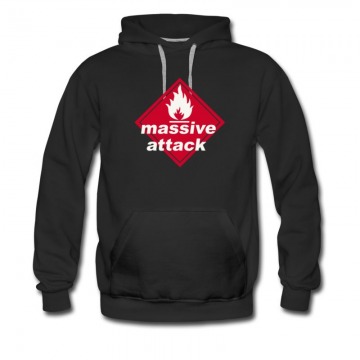 Men's Massive Attack Trip Hop 3d Logo Hoodie