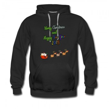 Men's Meery Christmas And Happy New Year 2018 Hoodie