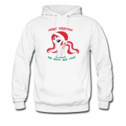 Men's Mery Chrismtmas Rainbow Donkey Hoodie