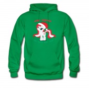 Men's Mery Chrismtmas Rainbow Donkey Hoodie