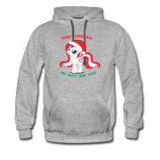 Men's Mery Chrismtmas Rainbow Donkey Hoodie