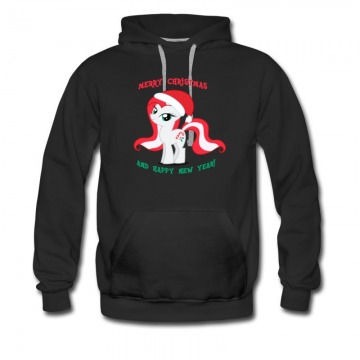 Men's Mery Chrismtmas Rainbow Donkey Hoodie